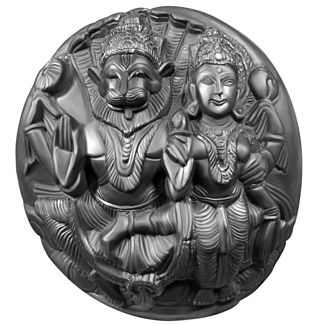 Sacred Adwaitya Carved Shaligram